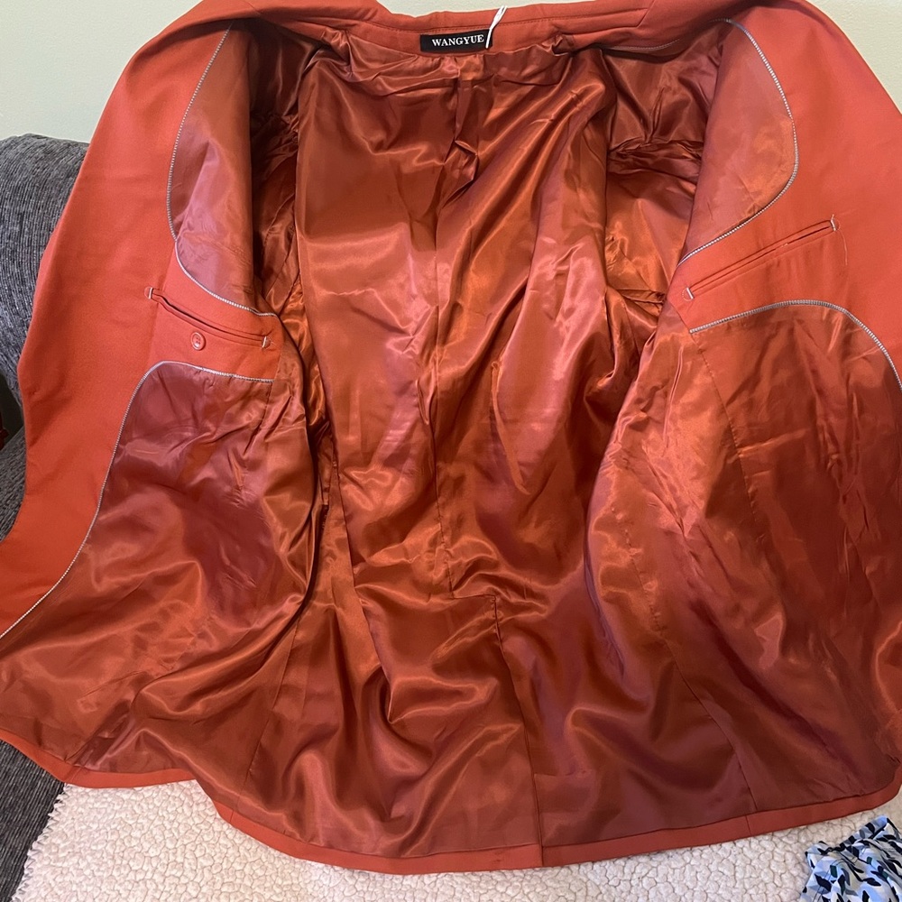 Vangyue Men's Rust color Blazer size XL - Picture 11 of 11